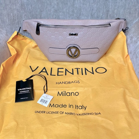 NWT! Mario Valentino Mickey Belt / Sling Bag - Stucco - Picture 2 of 10